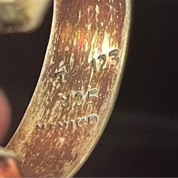 Taxco sterling silver hoops vintage - Picture 4 of 7